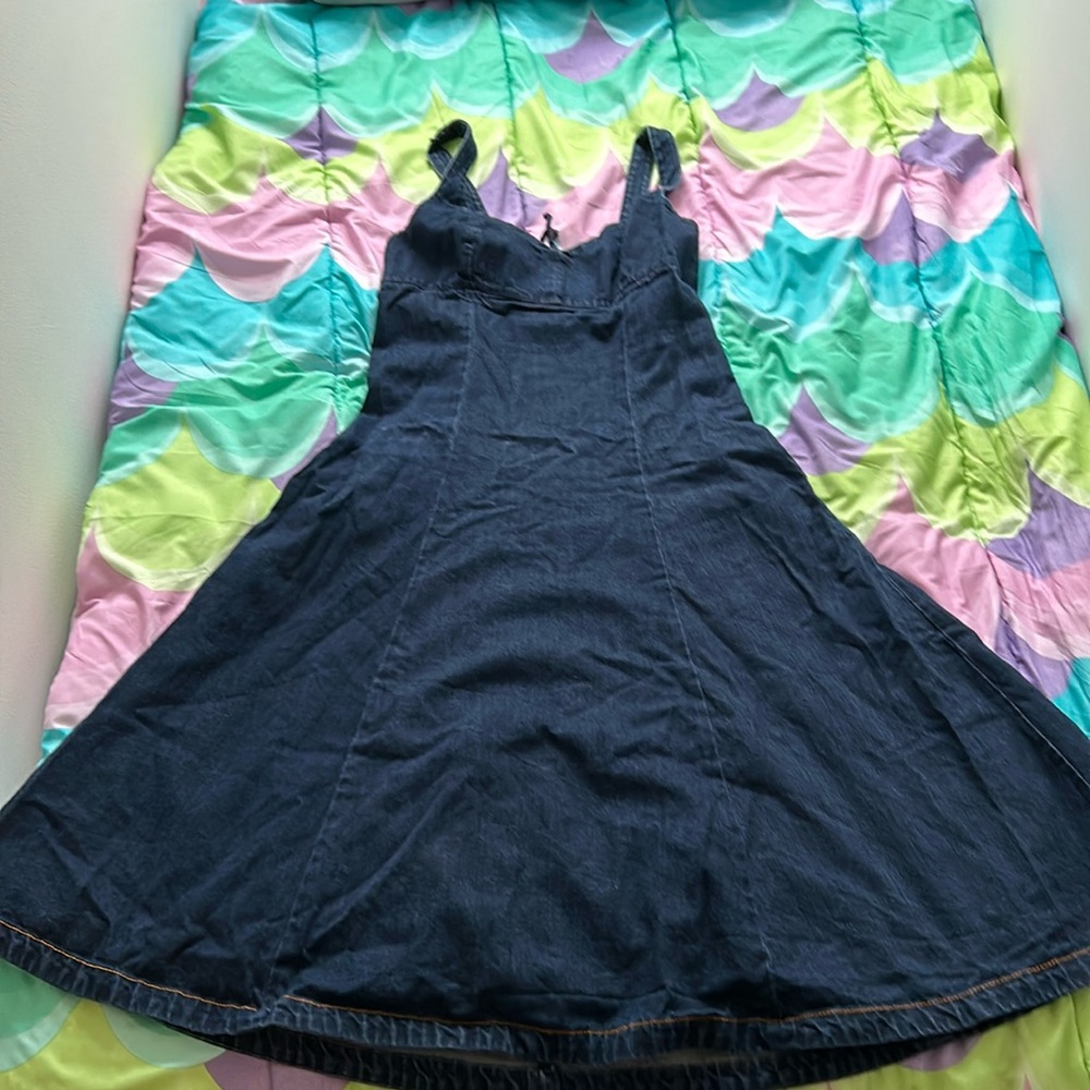 Holding Horses Empire Waist Jean Dress